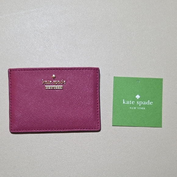 Kate Spade Pink Card Holder - Picture 1 of 4